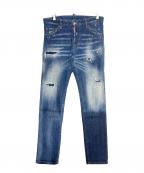 DSQUARED2ディースクエアード）の古着「デニムパンツ」｜ネイビー