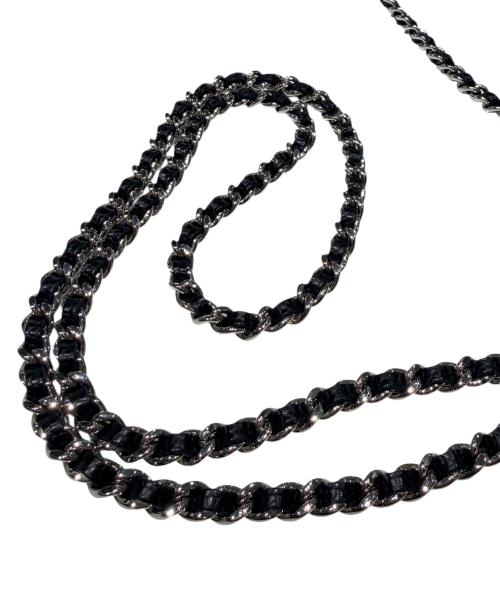 CHANEL（シャネル）CHANEL (シャネル) マトラッセ	チェーンウォレット ブラック×シルバー金具 サイズ:-の古着・服飾アイテム