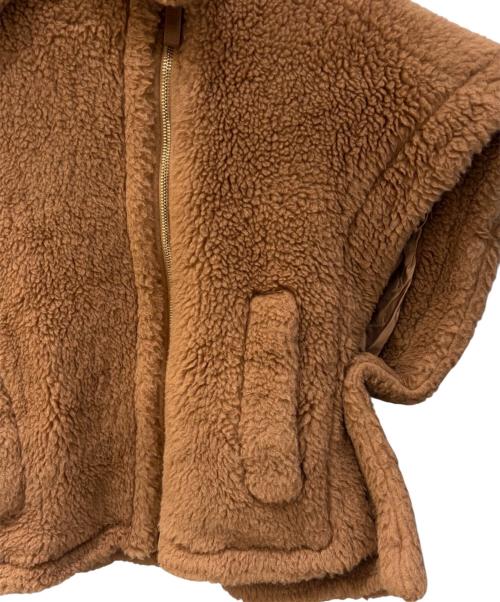 MaxMara（マックスマーラ）MaxMara (マックスマーラ) テディベアショートジャケット ブラウン サイズ:SMの古着・服飾アイテム