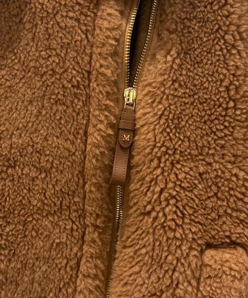 MaxMara（マックスマーラ）MaxMara (マックスマーラ) テディベアショートジャケット ブラウン サイズ:SMの古着・服飾アイテム