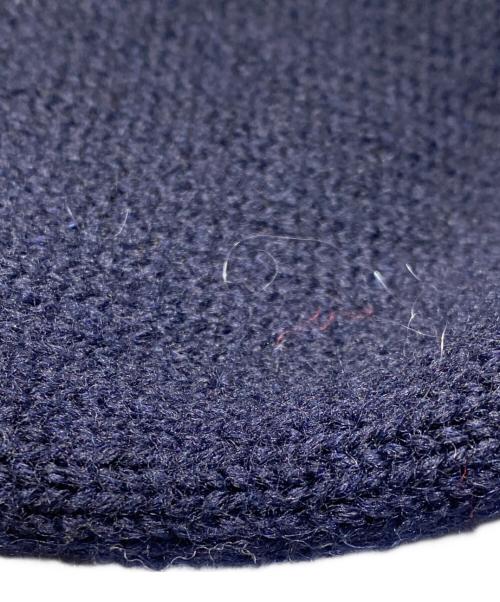 Maison Margiela（メゾンマルジェラ）Maison Margiela (メゾンマルジェラ) バックステッチハイネックケーブルウールニット ネイビー サイズ:Sの古着・服飾アイテム