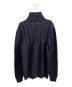Maison Margiela (メゾンマルジェラ) バックステッチハイネックケーブルウールニット ネイビー サイズ:S：40000円