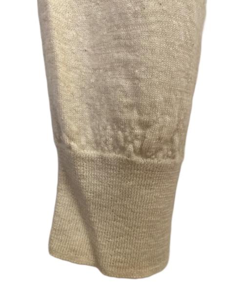 Maison Margiela（メゾンマルジェラ）Maison Margiela (メゾンマルジェラ) エルボーパッチウールセーター ベージュ サイズ:Mの古着・服飾アイテム