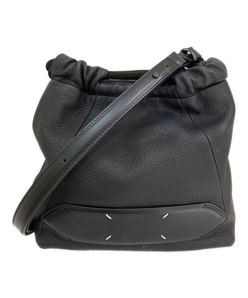 Maison Margiela（メゾンマルジェラ）Maison Margiela (メゾンマルジェラ) 5AC DRAWSTRING BAG SMALL ブラックの古着・服飾アイテム