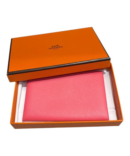 HERMES（エルメス）HERMES (エルメス) カルヴィ/カードケース ピンク サイズ:-の古着・服飾アイテム