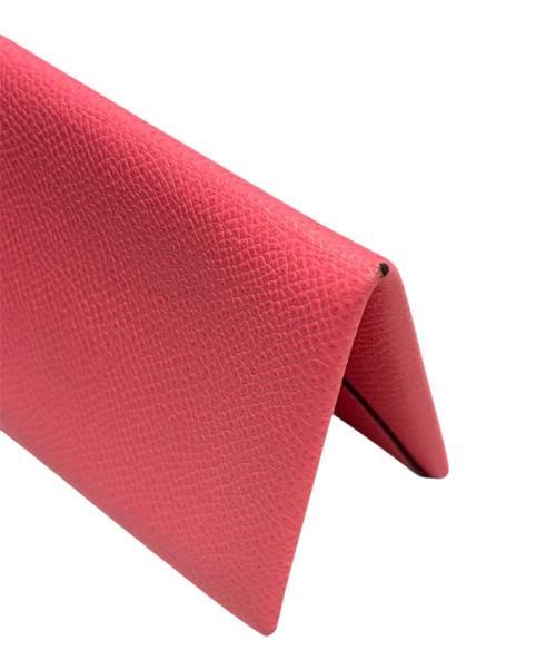 HERMES（エルメス）HERMES (エルメス) カルヴィ/カードケース ピンク サイズ:-の古着・服飾アイテム