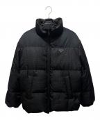 PRADAプラダ）の古着「トライアングルロゴ リバーシブルダウンジャケット」｜ブラック