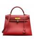 HERMES（エルメス）の古着「ケリー32 外縫い/ゴールド金具/ヴォーシャモニー/ルージュアッシュ/▢E刻印」｜ルージュアッシュ × ゴールド金具
