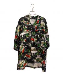 DAIRIKU（ダイリク）の古着「Brett" Engineer Aloha Shirt」｜ブラック