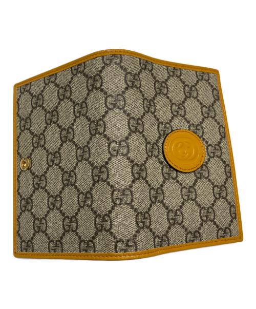 GUCCI（グッチ）GUCCI (グッチ) Passport Case/パスポートケース ベージュ×イエロー サイズ:-の古着・服飾アイテム