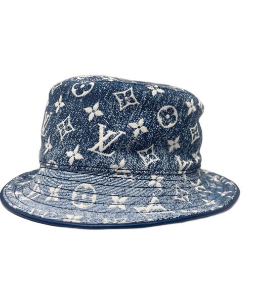 LOUIS VUITTON（ルイ ヴィトン）LOUIS VUITTON (ルイ ヴィトン) モノグラムジャカードデニムボブハット ネイビー サイズ:Freeの古着・服飾アイテム