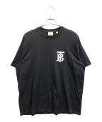 BURBERRYバーバリー）の古着「TB Logo Print Cotton T-Shirt/ロゴTシャツ/カットソー」｜ブラック