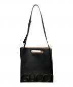 GUCCIグッチ）の古着「GUCCI Ghost 2WAY Handbag/グッチゴースト2WAYショルダーバッグ」｜ブラック