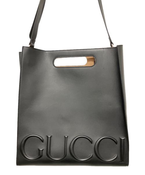 GUCCI（グッチ）GUCCI (グッチ) GUCCI Ghost 2WAY Handbag/グッチゴースト2WAYショルダーバッグ ブラック サイズ:-の古着・服飾アイテム