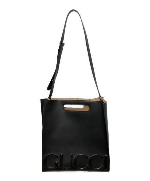GUCCI（グッチ）GUCCI (グッチ) GUCCI Ghost 2WAY Handbag/グッチゴースト2WAYショルダーバッグ ブラック サイズ:-の古着・服飾アイテム