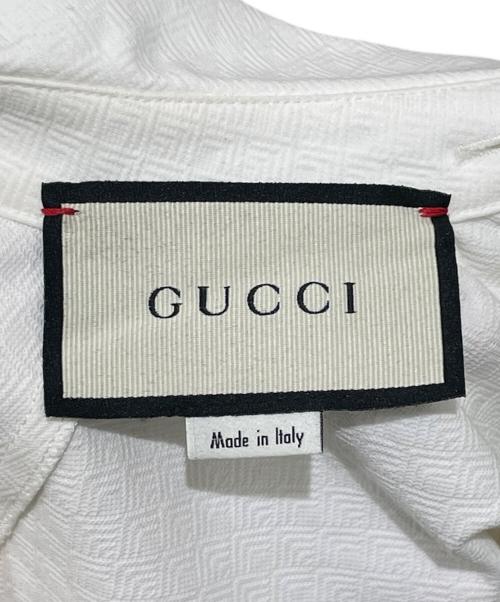 GUCCI（グッチ）GUCCI (グッチ) 長袖リボンブラウス ホワイト サイズ:40の古着・服飾アイテム
