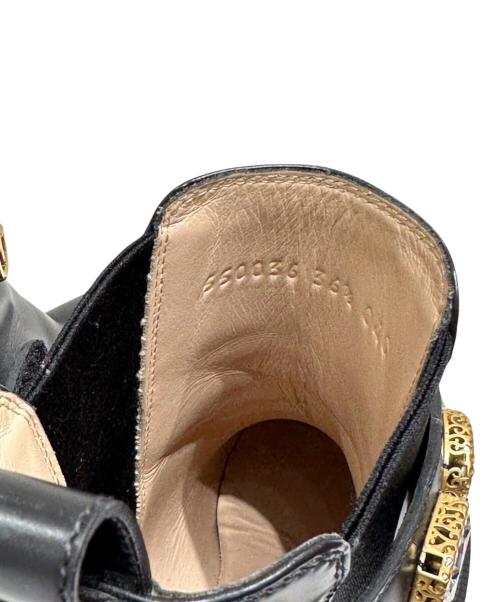GUCCI（グッチ）GUCCI (グッチ) Gucci Ankle Boot With Belt/GGマーモントサイドゴアブーツ ブラック サイズ:36 1/2の古着・服飾アイテム