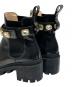 中古・古着 GUCCI (グッチ) Gucci Ankle Boot With Belt/GGマーモントサイドゴアブーツ ブラック サイズ:36 1/2：40000円