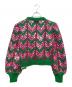 GUCCI (グッチ) Sequin-Embellished Knit Sweater/モヘア混スパンコールセーター グリーン×ピンク サイズ:L：48000円
