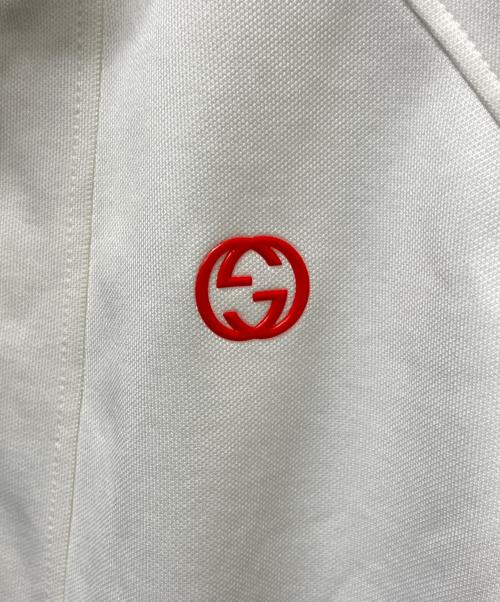 GUCCI（グッチ）GUCCI (グッチ) Technical Jersey Zip Jacket(テクニカルジャージージップジャケット) ホワイト×レッド×ブルー サイズ:Sの古着・服飾アイテム