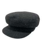 HERMESエルメス）の古着「キャスケット」｜チャコールグレー