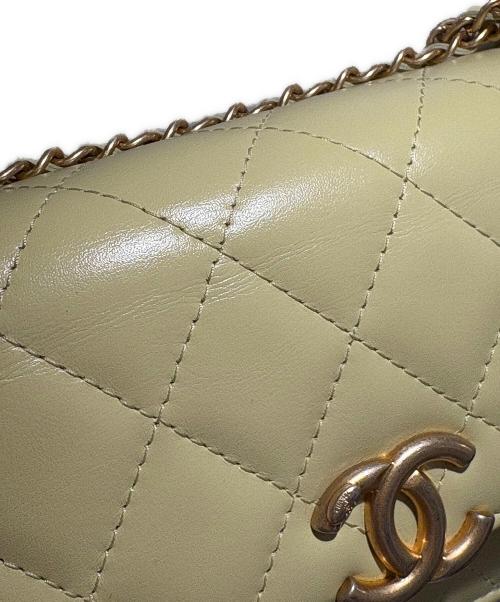 CHANEL（シャネル）CHANEL (シャネル) ココマークチェーンウォレット ライムイエローの古着・服飾アイテム