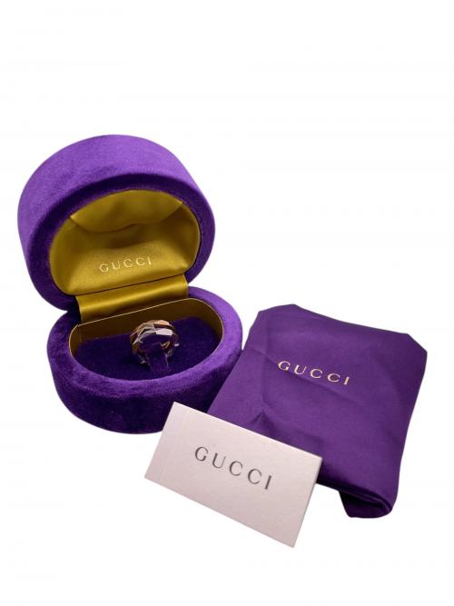 GUCCI（グッチ）GUCCI (グッチ) リンクトゥラブ ダブルリング/Link to Love/指輪/ジュエリー サイズ:刻印13の古着・服飾アイテム