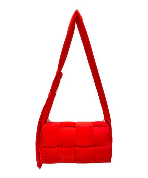 BOTTEGA VENETA（ボッテガベネタ）BOTTEGA VENETA (ボッテガベネタ) パデットテックカセットショルダーバッグ オレンジの古着・服飾アイテム