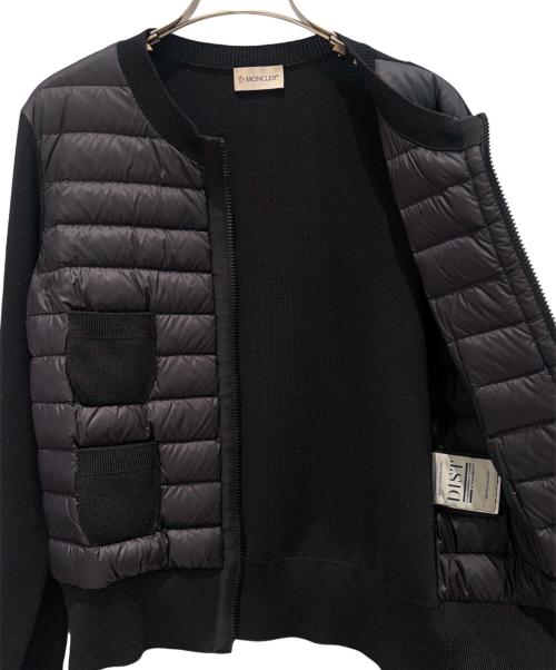 MONCLER（モンクレール）MONCLER (モンクレール) cardigan tricot/ダウンジャケット ブラック サイズ:Mの古着・服飾アイテム