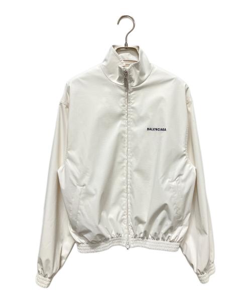BALENCIAGA（バレンシアガ）BALENCIAGA (バレンシアガ) ロゴジップアップジャケット ホワイト サイズ:XXSの古着・服飾アイテム