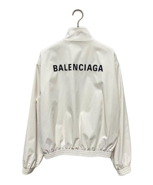 BALENCIAGA（バレンシアガ）BALENCIAGA (バレンシアガ) ロゴジップアップジャケット ホワイト サイズ:XXSの古着・服飾アイテム