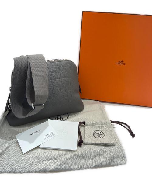 HERMES（エルメス）HERMES (エルメス) ボリードメッセンジャーバッグ/エタン/シルバー金具/K刻印 エタン×シルバー金具の古着・服飾アイテム