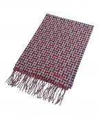 HERMESエルメス）の古着「Hロゴカシミヤストール」｜レッド×ネイビー