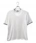 HERMES（エルメス）の古着「コットンクルーネックTシャツ」｜ホワイト×グレー