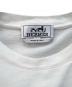 中古・古着 HERMES (エルメス) コットンクルーネックTシャツ ホワイト×グレー サイズ:Ｌ：27000円