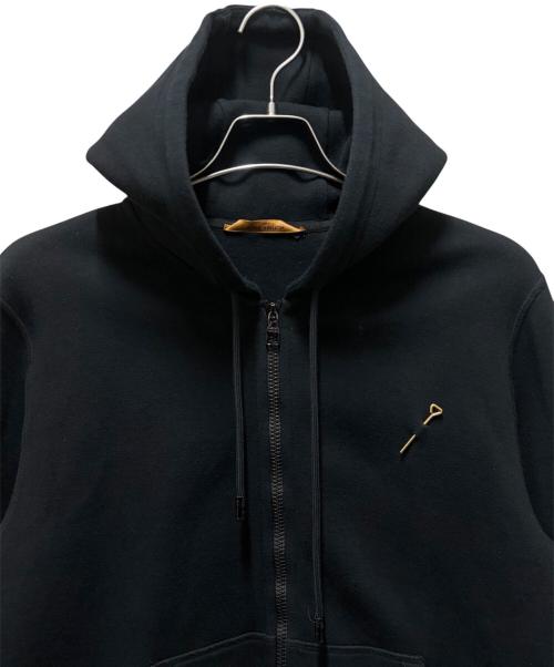 LOUIS VUITTON（ルイ ヴィトン）LOUIS VUITTON (ルイ ヴィトン) ダブルフェイストラベルフーディー ブラック サイズ:Ｍの古着・服飾アイテム