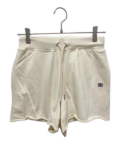CELINE（セリーヌ）CELINE (セリーヌ) トリオンフロゴスウェットショートパンツ　2Z057450I ベージュ サイズ:XSの古着・服飾アイテム