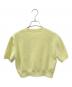 ALEXANDER WANG (アレキサンダー・ワン) ロゴエンボスショート丈半袖ニット イエロー サイズ:S：33000円