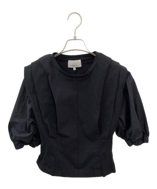 3.1 phillip lim（スリーワンフィリップリム）3.1 phillip lim (スリーワンフィリップリム) 半袖ブラウス ブラック サイズ:XSの古着・服飾アイテム