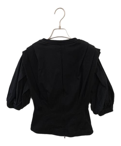 3.1 phillip lim（スリーワンフィリップリム）3.1 phillip lim (スリーワンフィリップリム) 半袖ブラウス ブラック サイズ:XSの古着・服飾アイテム