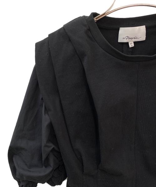 3.1 phillip lim（スリーワンフィリップリム）3.1 phillip lim (スリーワンフィリップリム) 半袖ブラウス ブラック サイズ:XSの古着・服飾アイテム