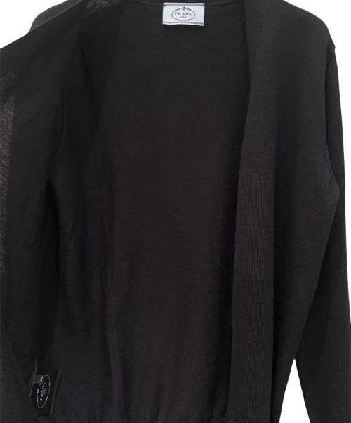 PRADA（プラダ）PRADA (プラダ) ニットカーディガン ブラック サイズ:38の古着・服飾アイテム