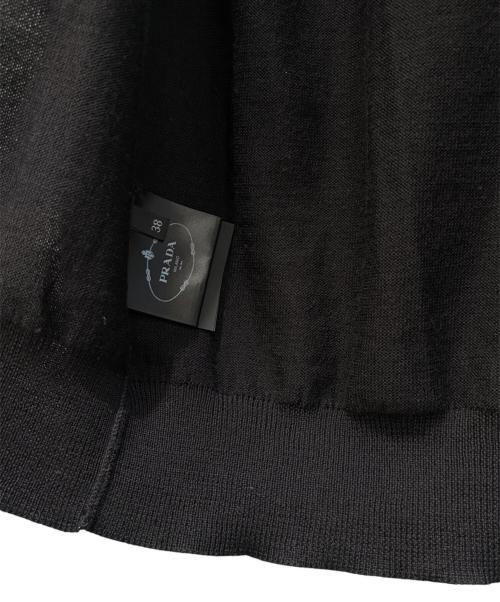 PRADA（プラダ）PRADA (プラダ) ニットカーディガン ブラック サイズ:38の古着・服飾アイテム