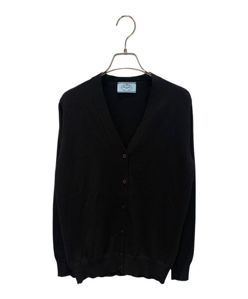 PRADA（プラダ）PRADA (プラダ) ニットカーディガン ブラック サイズ:38の古着・服飾アイテム