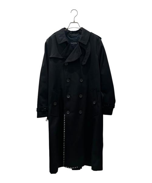 VALENTINO（ヴァレンティノ）VALENTINO (ヴァレンティノ) トレンチコート ブラック サイズ:48の古着・服飾アイテム