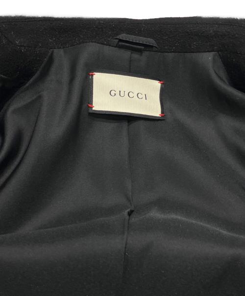GUCCI（グッチ）GUCCI (グッチ) ウール チェスターコート ブラック サイズ:36の古着・服飾アイテム