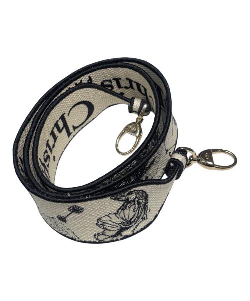 Christian Dior（クリスチャン ディオール）Christian Dior (クリスチャン ディオール) Lady Dior D-Lite Medium  ホワイト×ブラック サイズ:ミディアムの古着・服飾アイテム