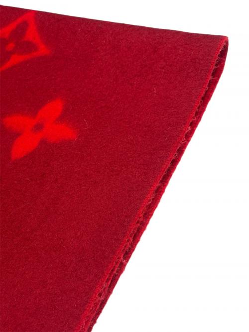 LOUIS VUITTON（ルイ ヴィトン）LOUIS VUITTON (ルイ ヴィトン) マフラー・レイキャビック レッドの古着・服飾アイテム