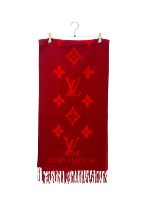 LOUIS VUITTON（ルイ ヴィトン）LOUIS VUITTON (ルイ ヴィトン) マフラー・レイキャビック レッドの古着・服飾アイテム