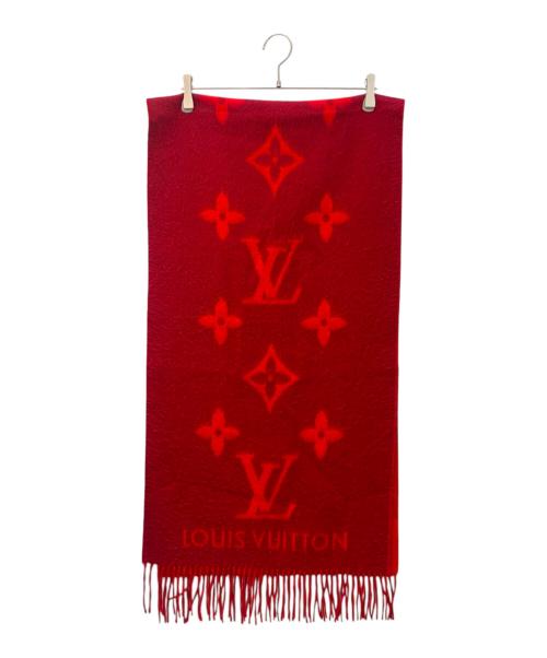 LOUIS VUITTON（ルイ ヴィトン）LOUIS VUITTON (ルイ ヴィトン) マフラー・レイキャビック レッドの古着・服飾アイテム